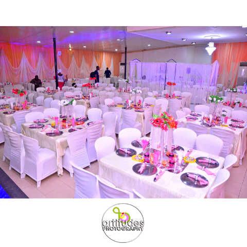 Standard Hall decorated for wedding or reception